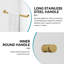 Porte de douche coulissante double sans cadre l 60 po x H 78 po avec verre trempé transparent de 5/16 po (8 mm)-102025129
