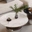 Ensemble de tables basses en marbre avec base en métal robuste