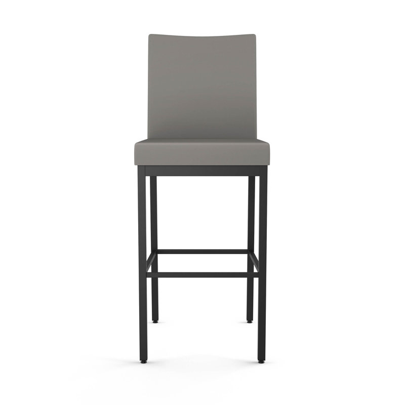 Tabouret de bar et de comptoir Driggers, Tabouret de bar (siège d'une hauteur de 30 po), Gris taupe, Noir