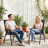 Outdoor Patio Chairs Set Of 2 Stackable Portable For Deck, Garden, Camping And Travel, Chair