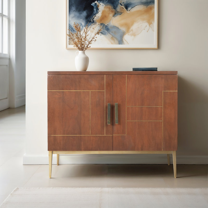 36" Hohl Wood Chest, Brown