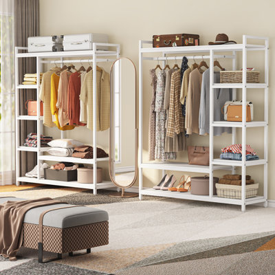 Krina 47'' Manufactured Wood Clothing Rack