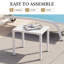 Table d'appoint rectangulaire en aluminium-907549592