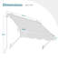 Auvent en polyester pour fenêtre de patio, auvent rétractable manuel pour parasol-93764367