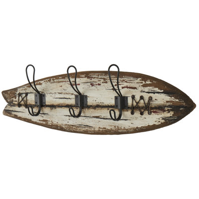 Anabranch Wall 3 - Hook Wall Mounted Coat Rack