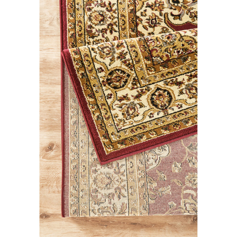 Classic GC_VIN5002 Red 5 Ft. 3 In. X 7 Ft. 3 In. Area Rug, Rectangle 5'3" x 7'3", Red