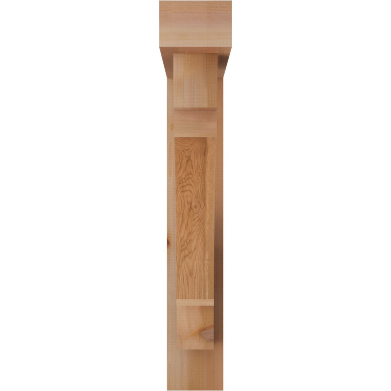 Support Merced Block avec support décalé, 24 x 30, Cèdre rouge occidental de l 5 1/2 po (lisse)