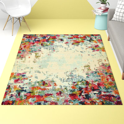 Cariel Washable Abstract Indoor Rug