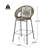 Outdoor Patio Faux Wicker Barstool Set Of 2 With Ergonomic Design And Weather-Resistant PE Construction.-254394821