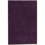 Wool Area Rug in Plum