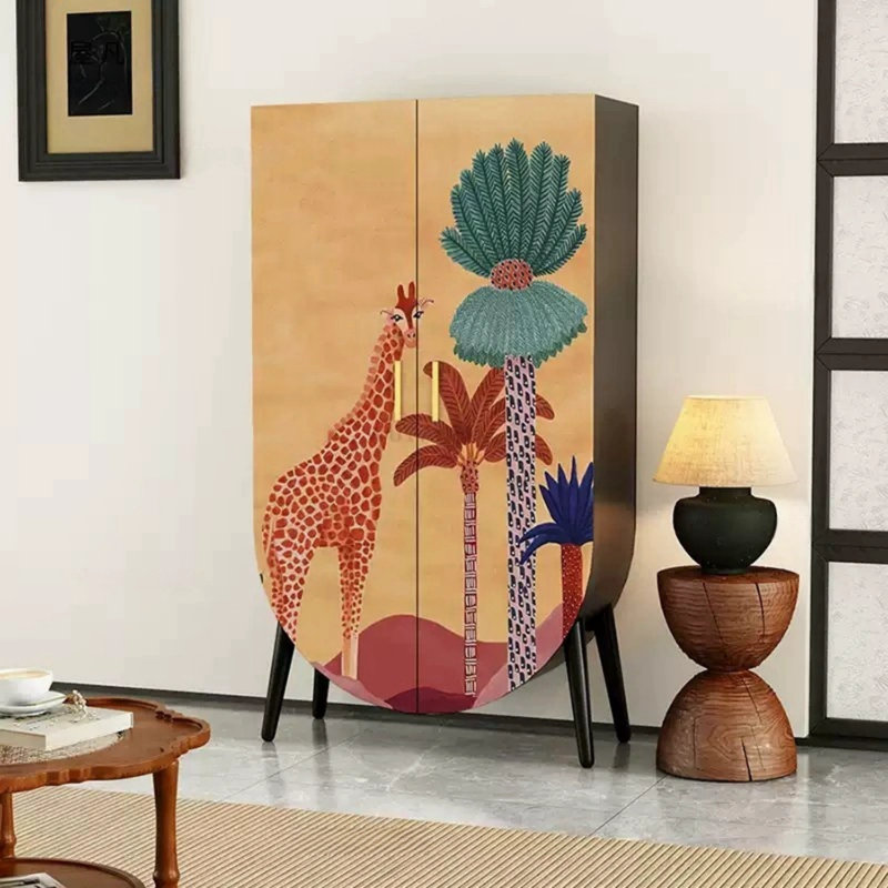 Modern Minimalist Double-Door Wardrobe