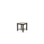 Table de bout bicolore grise / noire moderne avec rangement sous la tablette, bois d'hévéa et placage de noyer pour le salon | Idée de cadeau