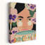 Dreamy Floral Portrait Dreamy Modern Pansy Portrait Flower Wall Art Print 1 Piece Wrapped Canvas Wall Art-868639291
