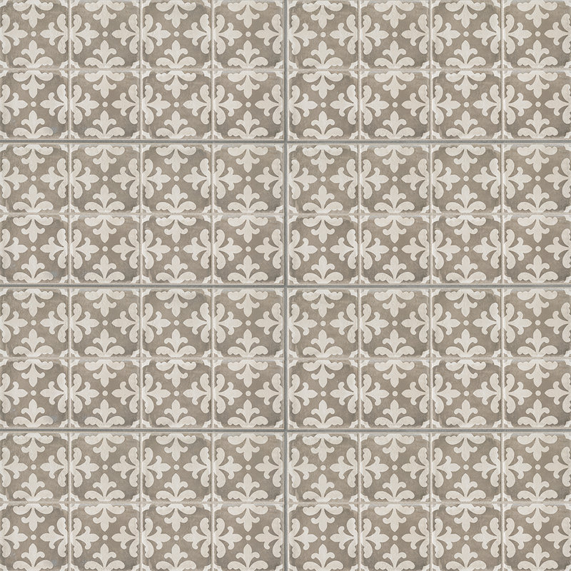 Carreau de porcelaine 12 po x 24 po Palazzo, Florentina rétro gris