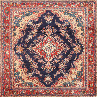 Rouge oriental/bleu/beige adahy Tapis décoratif