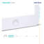 Lampe de bureau blanche 9 po