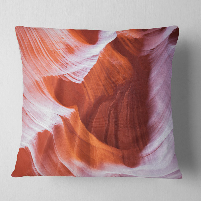 Coussin Antelope Canyon, Coussin décoratif, 16 po x 1 po