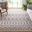 Abbiegail Southwestern Handmade Tufted Wool Grey/Ivory Area Rug-925939530