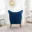 Fauteuil d'appoint à dossier capitonné en velours Sovarol-1413016558