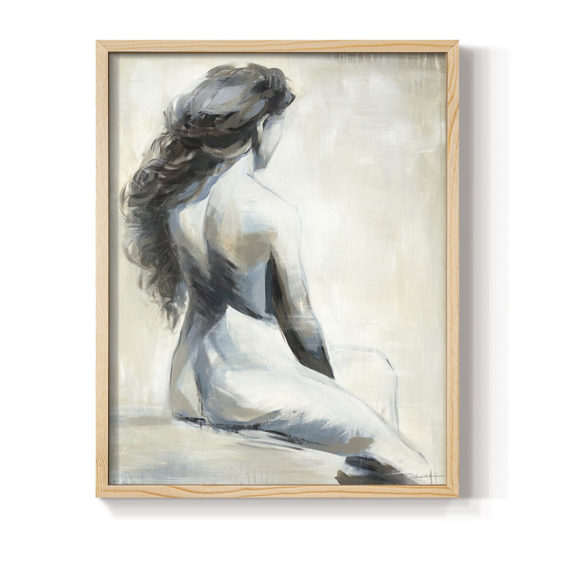 «Song on the Wind», reproduction encadrée - bois massif, Naturel, H 11 po x l 9 po