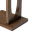 Table d'appoint rustique en forme de C
