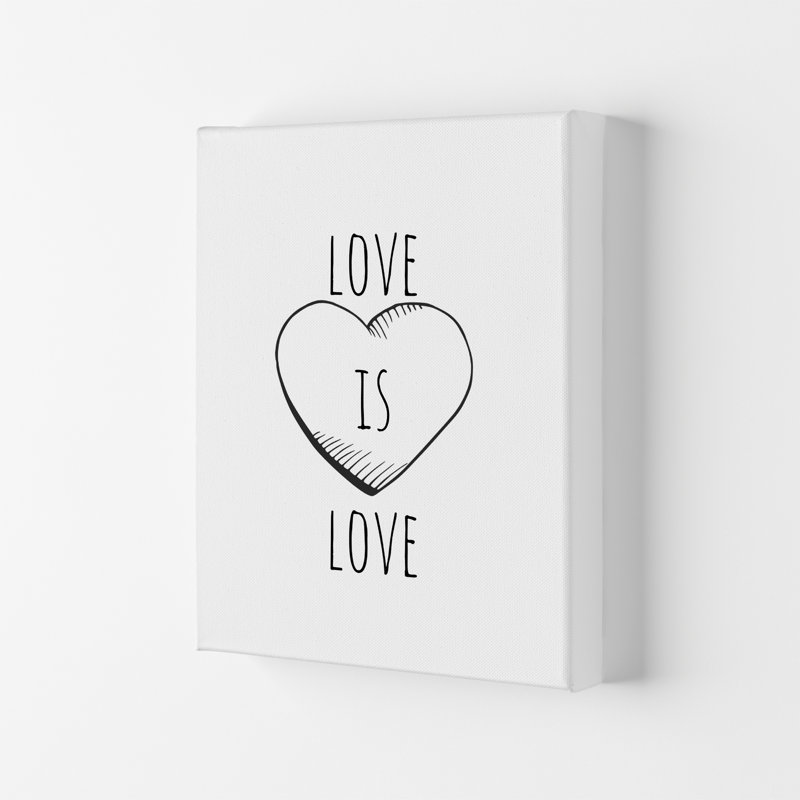 Love Is Love - Print, 21cm H x 29.7cm W x 4cm D, No Framed