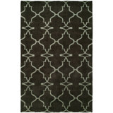 Plouffe Damask Area Rug in Brown