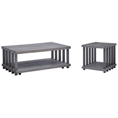 Marysville Rectangular Cocktail Table With End Table