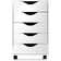 Cangelosi 16'' Wide 5 -Drawer Mobile File Cabinet