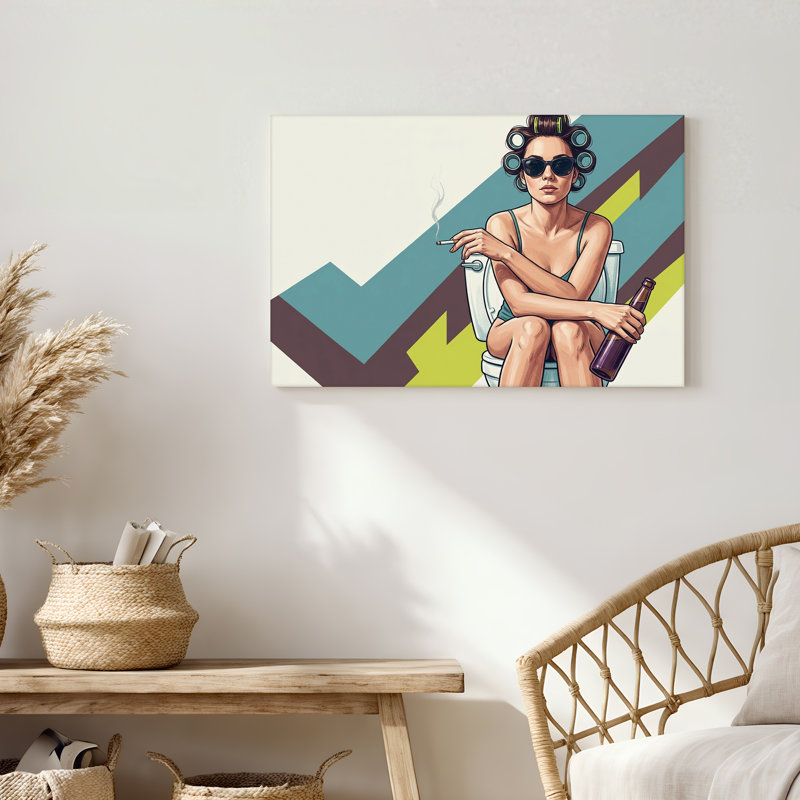 Art mural sur toile Pop Art, 28"H x 40"W
