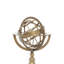 Globe terrestre en laiton et boussole