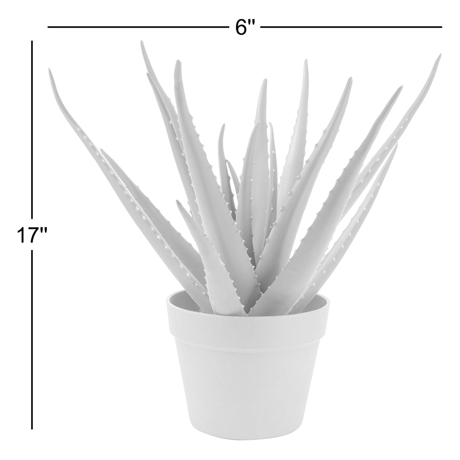 17'' Faux Aloe Plant in Pot