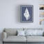 Art sur toile Fab Funky «Mixed Nautical White on Indigo Blue III»-454264542