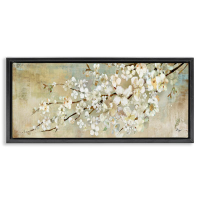 Peinture d'une branche d'arbre en fleurs