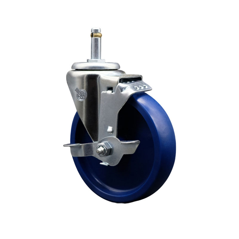 Solid Poly Swivel Grip Ring Stem Caster