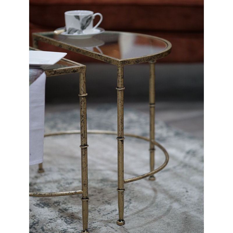 Aaliyah Glass Top Living Room Table Set