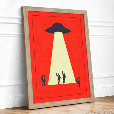 UFO Abduction Retro - Print