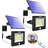 120led Solar Split + Integrated Induction Flood Light 6000k Two Packs