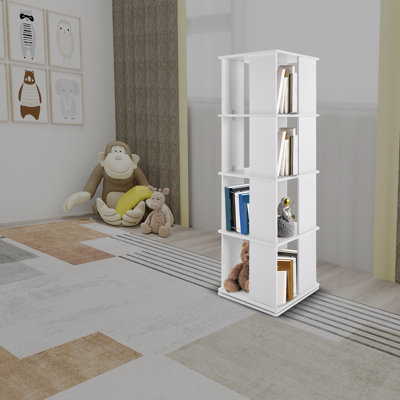 3-tier/4-Tier Corner Rotating Bookcase