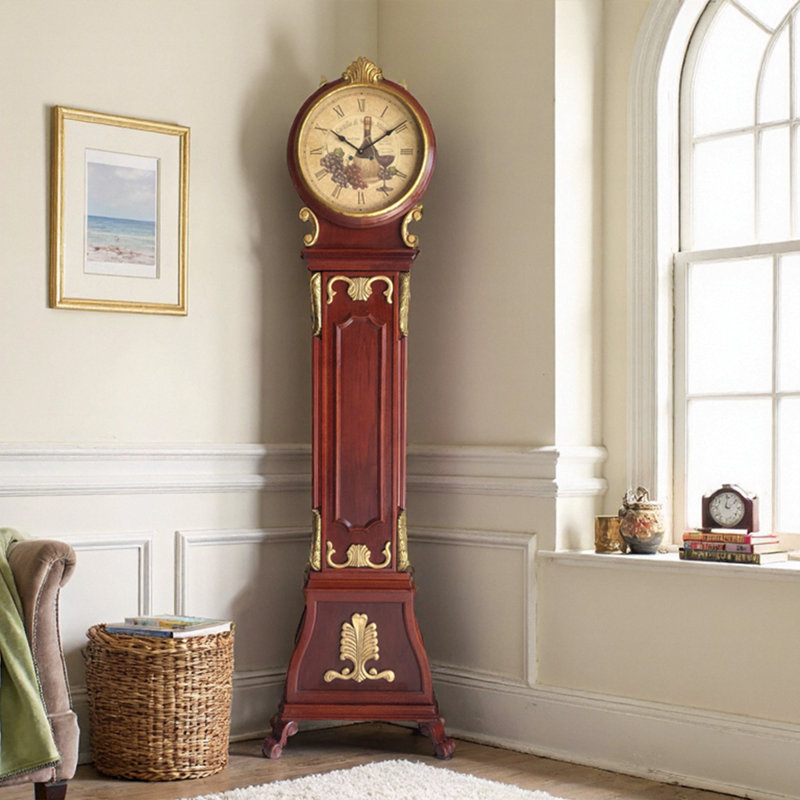Horloge murale 20,87 "vintage pour le salon rouge