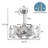 19.7" Tyji 3 - Blade Ceiling Fan-992002287