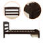 Structure de lit plateforme simple avec tiroir de rangement et support en lattes de bois sans sommier