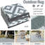 Rectangle 120 cm x 180 cm Geometric Nylon Flatweave Area Rug