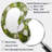 Botanicals Green Floral Tiles III - Abstract Tile Modern Wall Mirror In Asymmetrical Shapes-107228545
