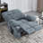 40" W Dual Motor Power Lift Recliner Oversize Chair With Massage Heating, Dual Cup Holders, Dual Side Pockets-288995302