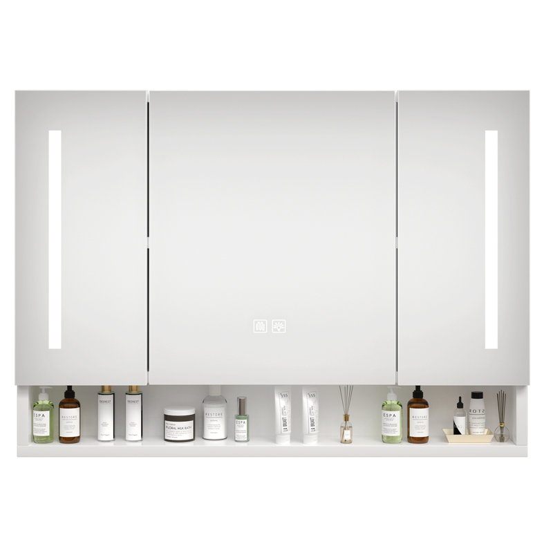 Modern Bathroom Cabinets, Medicine Cabinet With Mirrors And Led Lights, Bathroom Storage Cabinet