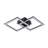 2-light Dimmable Led Square Semi-flush Mount