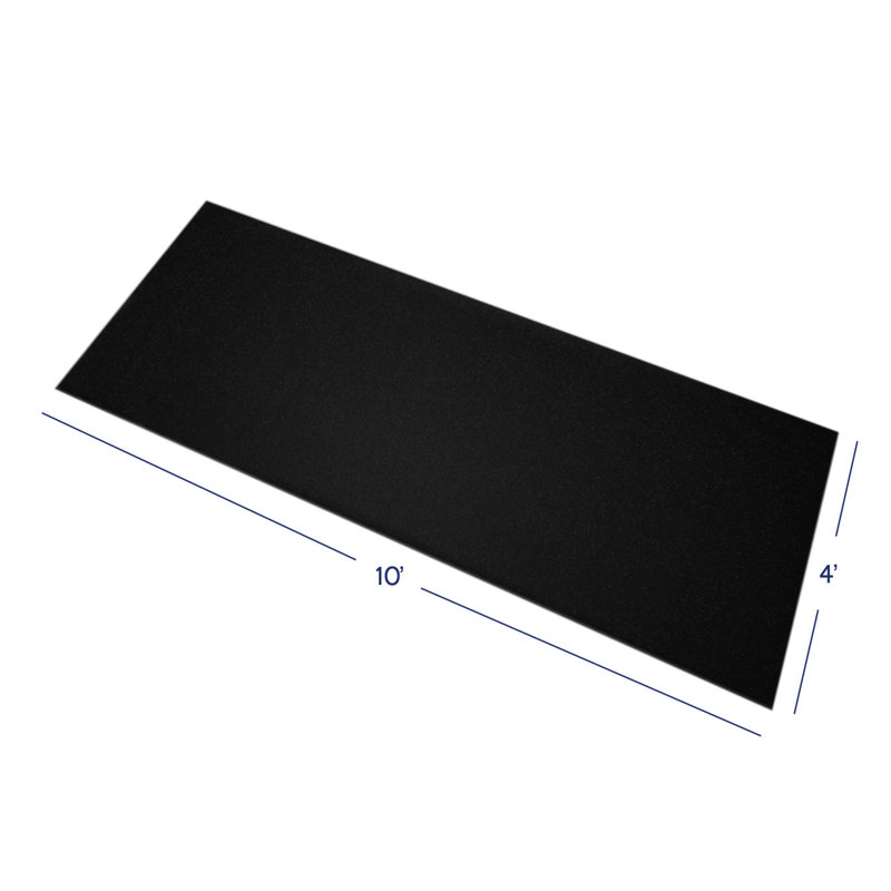 Tapis en caoutchouc robuste de 1/4 po, Noir / bleu