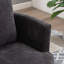 Fauteuil demi-tonneau pivotant en chenille avec coussin moelleux-1129091298