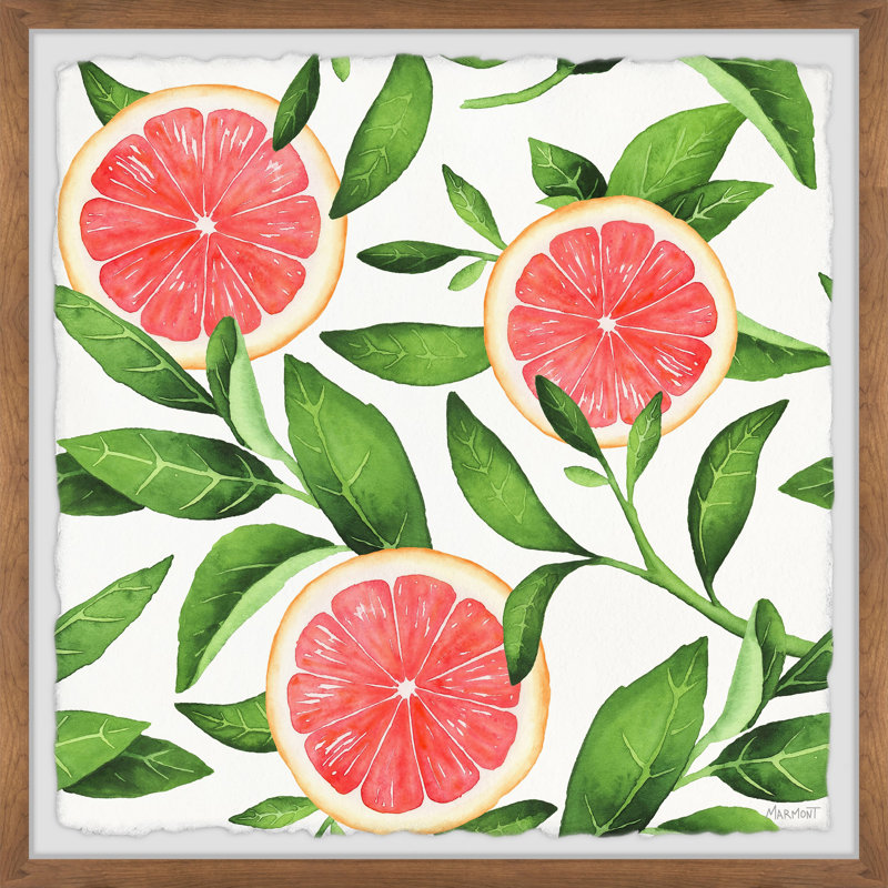 " Citrus " Painting Print, 12" H x 12" W x 1.5" D